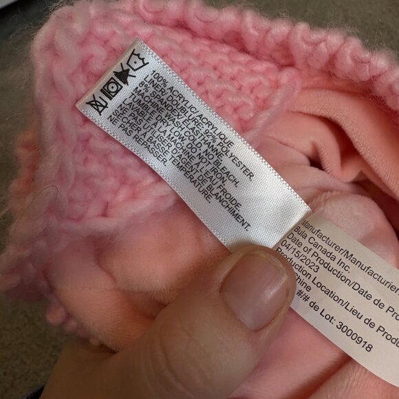 Bula Kids Striped Knit Toque with Pom Poms and Tie Fleece Lined - Picture 9 of 10